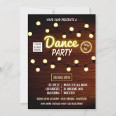 Invitation Club DJ Dance Music Party ajouter le logo invitati (Devant)