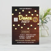 Invitation Club DJ Dance Music Party ajouter le logo invitati (Debout devant)