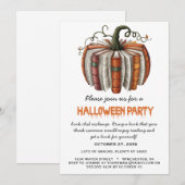 Invitation Club du livre citrouille Exchange Halloween Party  (Devant / Derrière)