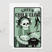 Invitation club-enfant vert (Devant / Derrière)