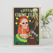 Invitation club-enfant vert (Debout devant)