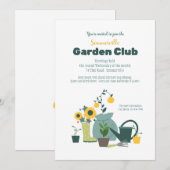 Invitation Club Jardin (Devant / Derrière)