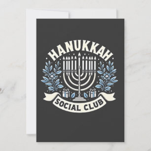 Invitation Club social de Hanouka Drôle de Hanouka juif