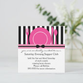 Invitation Club souper Cravate noire (Debout devant)