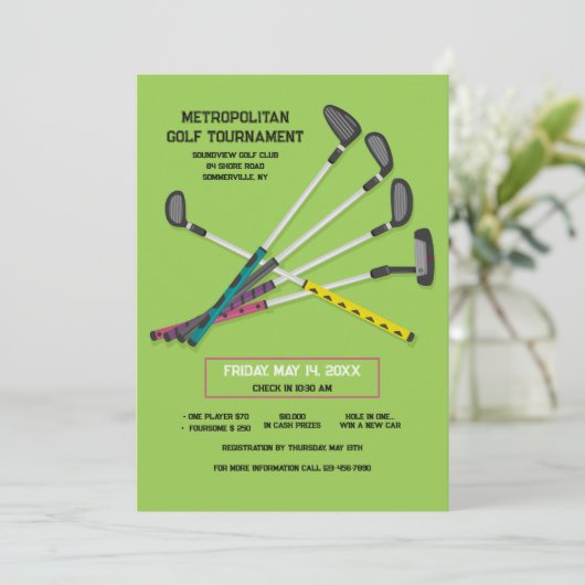 Invitation Clubs de Golf (Debout devant)