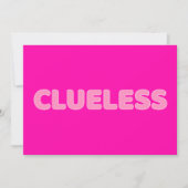 Invitation Clueless I (Devant)