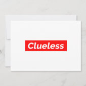 Invitation Clueless III (Devant)