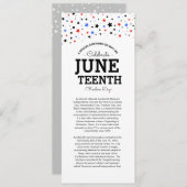 Invitation Cluster d'étoiles | 17ème Historique et Info Inv (Devant / Derrière)