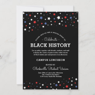 Invitation Cluster d'étoiles Black History Event RWBB