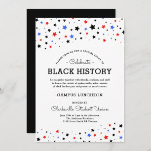 Invitation Cluster d'étoiles   Black History Event RWBB Blanc