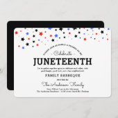 Invitation Cluster d'étoiles | JunetDix Fête BRB In (Devant / Derrière)