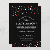 Invitation Cluster d'étoiles | RWBB, événement d'historique n (Devant / Derrière)