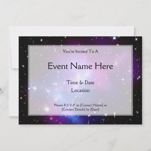 Invitation Cluster Galaxy MACS J0717 (télescope Hubble) (Devant)
