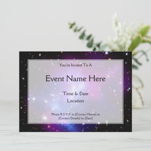 Invitation Cluster Galaxy MACS J0717 (télescope Hubble) (Debout devant)