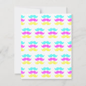 Invitation CMY Mustaches (style presse-lettres) (Dos)