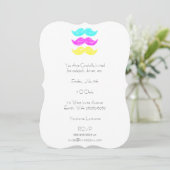 Invitation CMY Mustaches (style presse-lettres) (Debout devant)