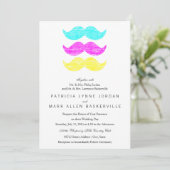 Invitation CMY Mustaches (style presse-lettres) (Debout devant)