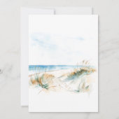 Invitation Coastal Beach Modern Watercolor Wedding (Dos)