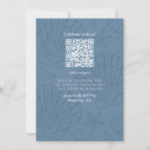 Invitation Coastal Blue Shell Destination Wedding (Dos)