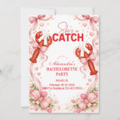 Invitation Coastal Catch Vintage Bachelorette Party (Devant)