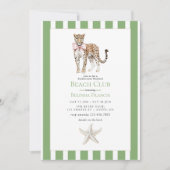 Invitation Coastal Chic Beach Club Bachelorette Weekend (Devant)