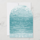 Invitation Coastal Chic Destination Plage Mariage (Devant)