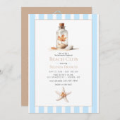 Invitation Coastal Chic Fall Beach Club Bachelorette Weekend (Devant / Derrière)