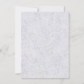 Invitation Coastal Chic | Photo de Mariage vert pourpre et ci (Dos)