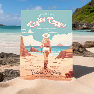 Invitation Coastal Cowgirl Bachelorette Party