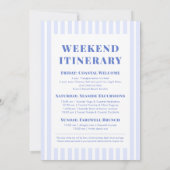 Invitation Coastal Cowgirl Bachelorette Week-end Itinéraire (Dos)