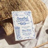 Invitation Coastal Cowgirl Bachelorette Week-end Itinéraire