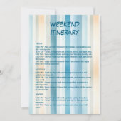 Invitation Coastal Cowgirl dans les rayures du coucher du sol (Dos)