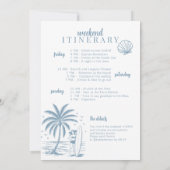 Invitation Coastal Cowgirl plage week-end bachelorette (Dos)