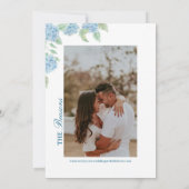 Invitation Coastal Hydrangea Save the Date  (Dos)