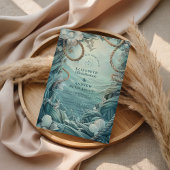 Invitation Coastal Rope Botanical Ocean Wedding