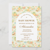 Invitation Coastal Tropical Fruits Baby Shower (Devant)