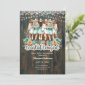 Invitation ⭐ Coastale fille Rustic Beach Bachelorette (Debout devant)