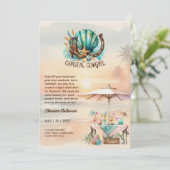 Invitation ⭐ Coastale fille Rustic Beach Bachelorette (Debout devant)