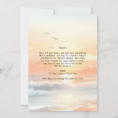 Invitation ⭐ Coastale fille Rustic Beach Bachelorette (Dos)
