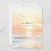 Invitation ⭐ Coastale fille Rustic Beach Bachelorette (Dos)