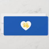 Invitation Cobalt Blue & Lemon Yellow Boarding Pass Wedding (Dos)