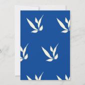 Invitation Cobalt Blue Méditerranéen Douche nuptiale Invitati (Dos)