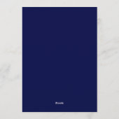 Invitation Cobalt Lush Blossom Wedding (Dos)