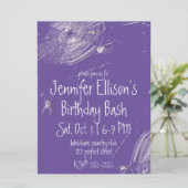 Invitation Cobwebs et araignées blanches Anniversaire (Debout devant)