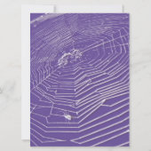 Invitation Cobwebs et araignées blanches Anniversaire (Dos)