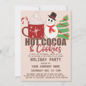 Invitation Coca chaud et biscuits Citation mignonne Fêtes d'e (Devant)