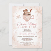 Invitation Coca d'hiver baisers chocolat neige nuptiale douch (Devant)
