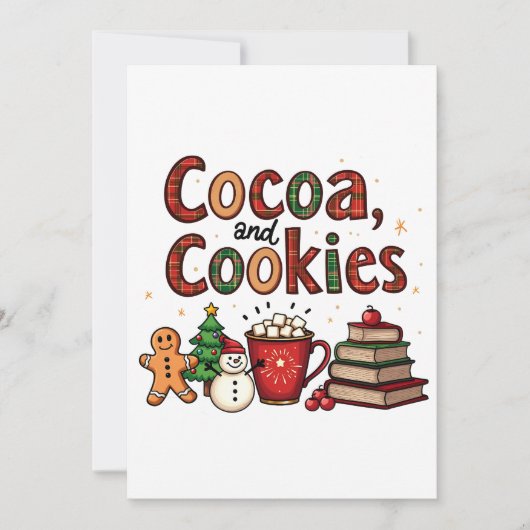 Invitation Coca et biscuits Amateurs de Noël (Devant)