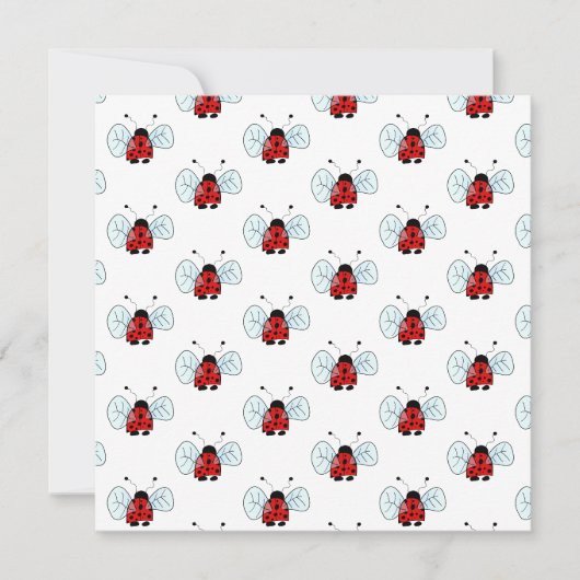 Invitation Coccinelle (Devant)