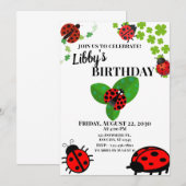 Invitation Coccinelle (Devant / Derrière)